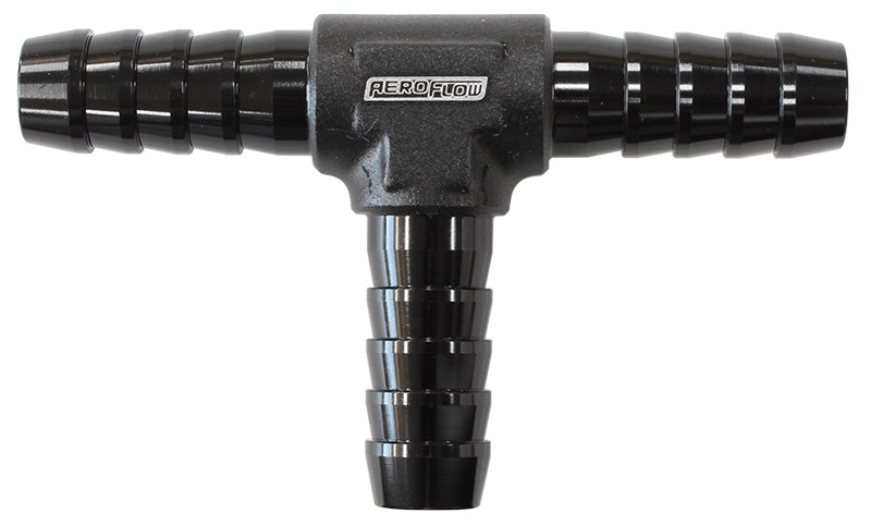 Aluminium T-Piece 5/32" (4mm) O.D Black Finish
