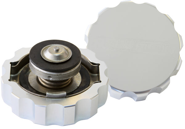 Billet Radiator Cap Small Style suit 32mm Water Neck Silver Finish.