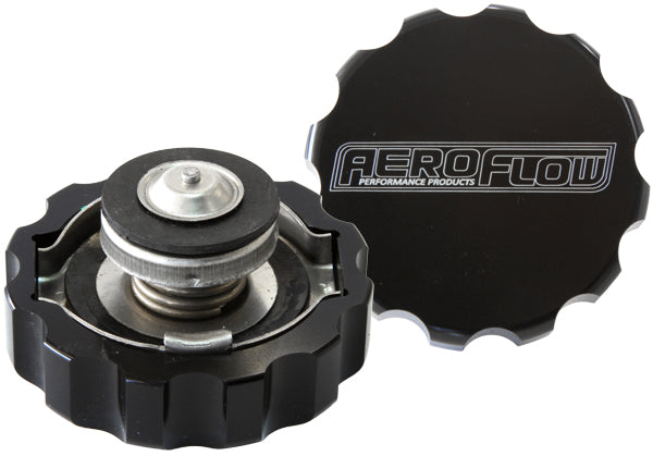 Billet Radiator Cap Large Style 21 psi (1.4 Bar) suit 42mm Water Neck Black Finish