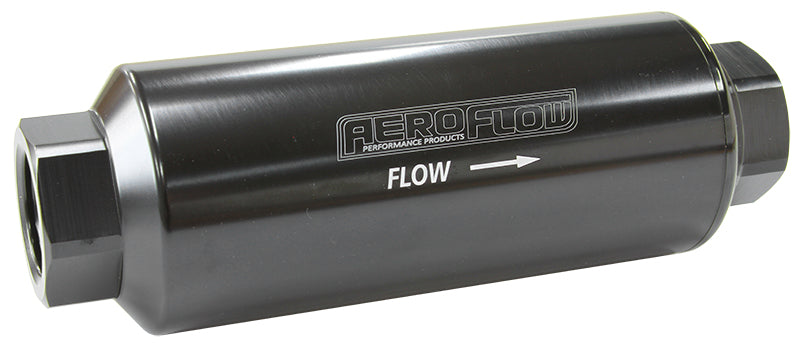10 Micron Pro Filter with -12 ORB Ports Black Finish. 5-1/2" x 1.97"