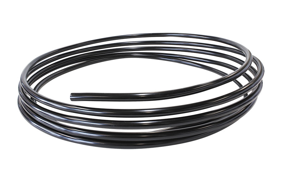 Aluminium Fuel Line 3/8" (9.5mm) 25ft (7.6m) Length Roll Black Finish