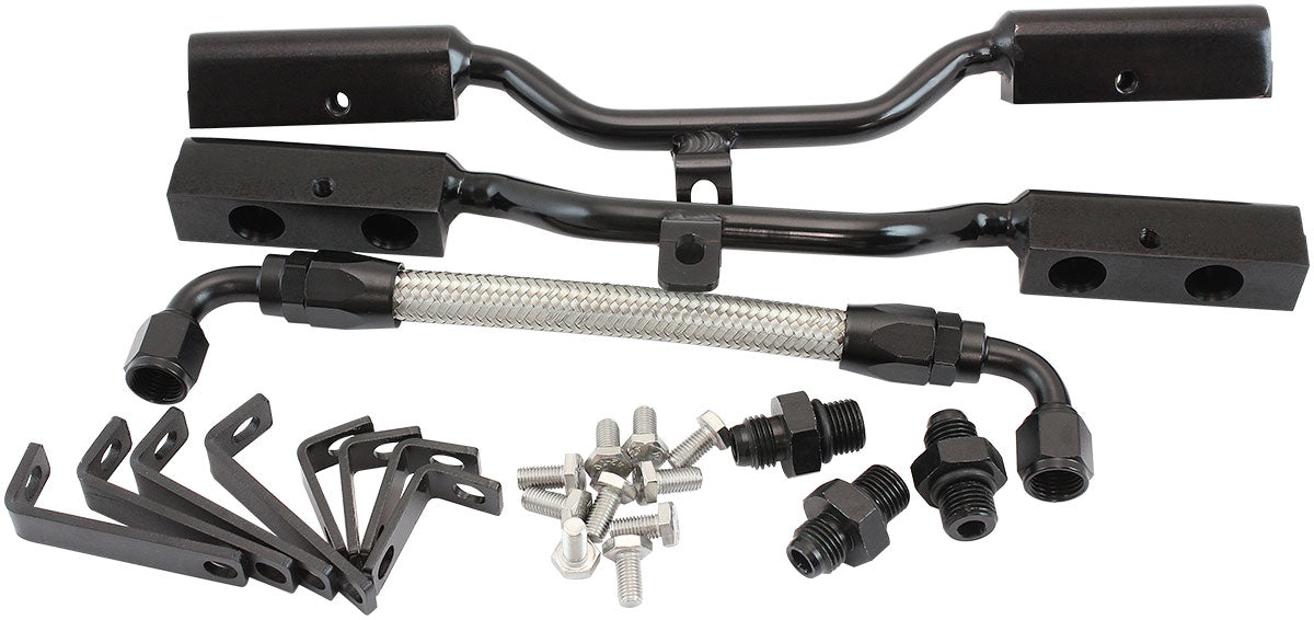 Small Block Chev Fuel Rail Kit for Air Gap Intake Manifold Suits AF6090-1000 and AF6290-1000 Intake Manifolds ONLY