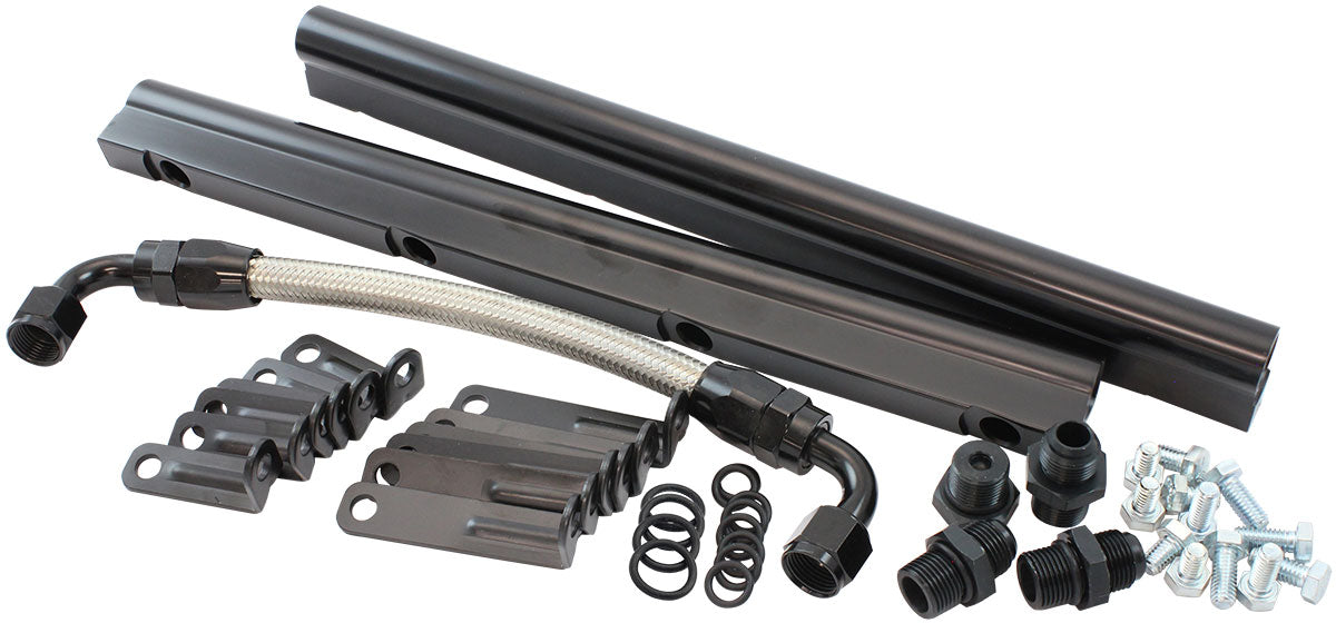 GM LS Fuel Rail Kit for Rectangle Port CarburettorStreet Single Plane EFI IntakeManifold Suits AF6050-6000 and AF6250-6000 Intake Manifolds ONLY