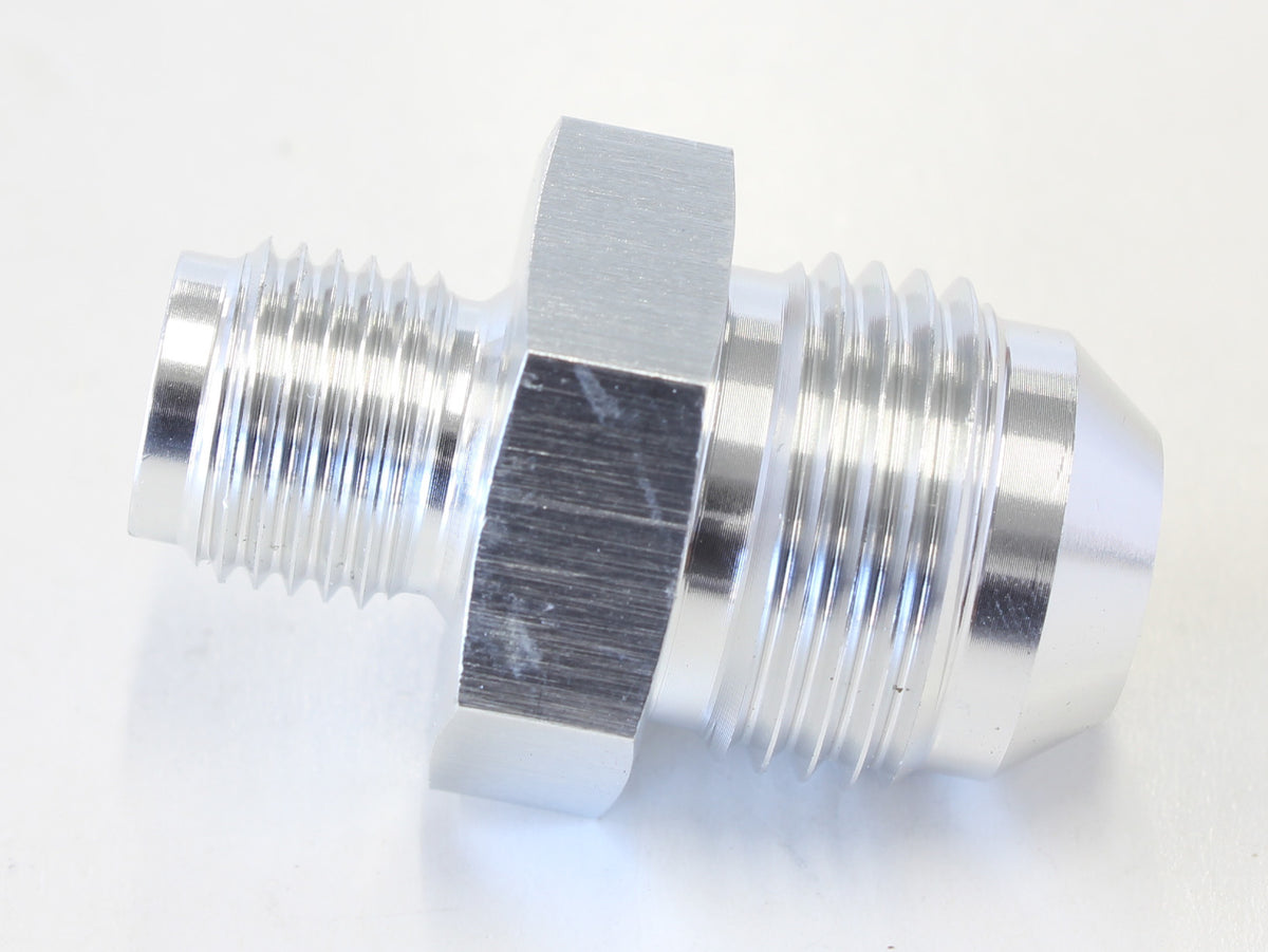 Inverted Seat Adapter 1/2"-20 to -8AN Silver Finish
