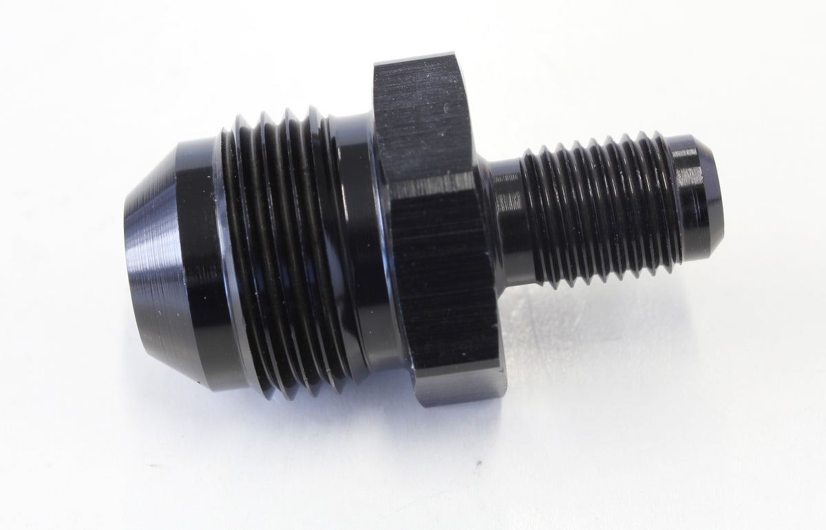 Inverted Seat Adapter 3/8"-24 to -8AN Black Finish
