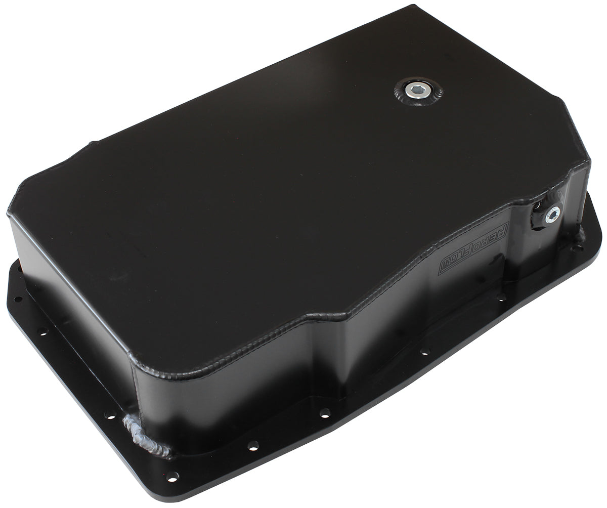 3.35" (85mm) DeepFabricated Transmission Pan suit GM 6L80E Black Finish