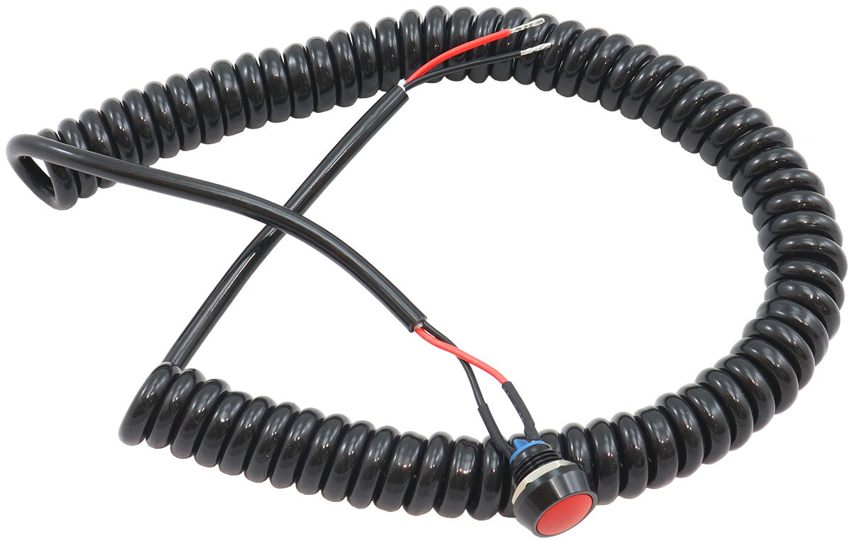 Bang Shift Momentary Button Spiral Cord Red Momentary Button to Activate Accessories