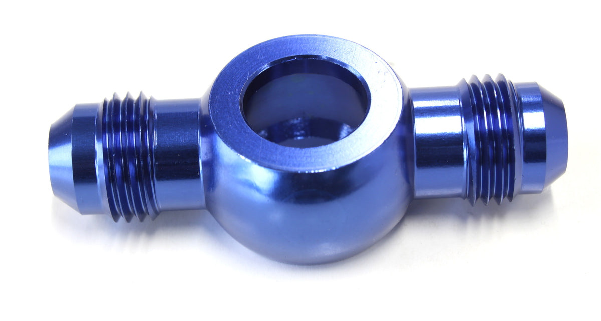 Alloy Double Ended AN Banjo 12mm (1/2") to -6AN, Blue Finish