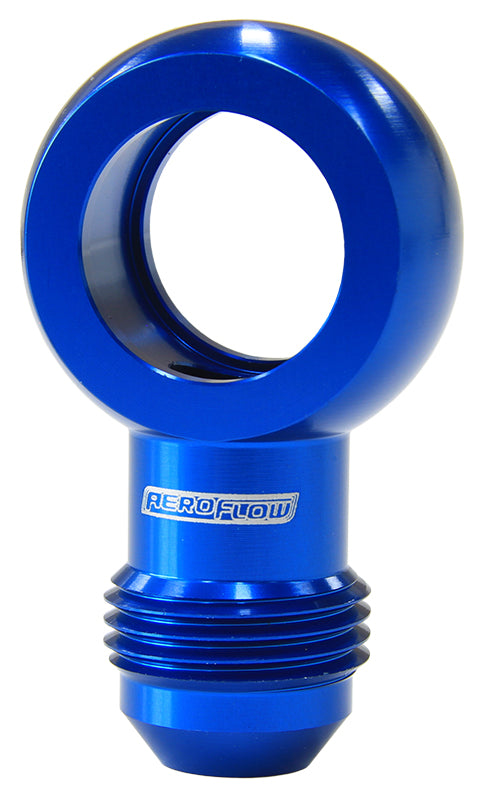 Alloy AN Banjo Fitting 18mm to -8AN Blue Finish