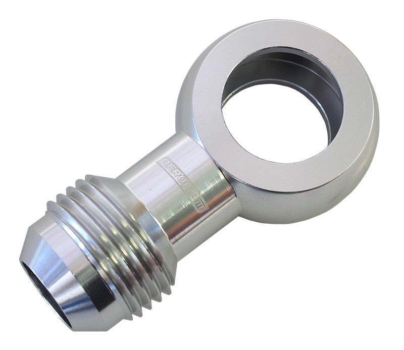 Alloy AN Banjo Fitting 18 x 1.5 mm to -10AN Silver Finish