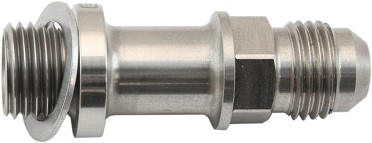 Water Inlet/Outlet Male -6AN to M14 x 1.5mm Long Extension (Stainless Steel) Suit Boosted Turbocharger, 51mm Overall Length