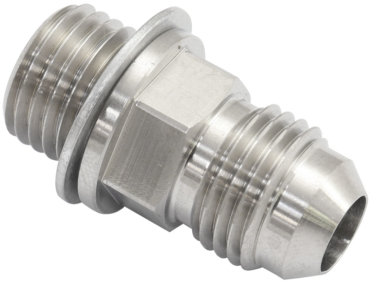 Water Inlet/Outlet Male -6AN to M14 x 1.5mm Fitting (Silver) Suit Boosted Turbochargers