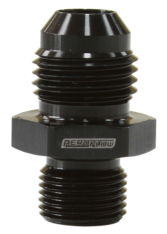 Metric to Male Flare Adapter M12 x 1.0mm to -6AN Black Finish