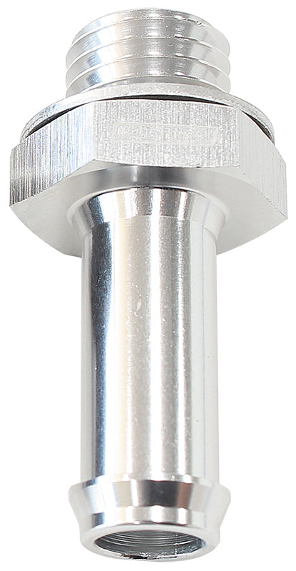 Barb EFI Fuel Pump Adapter M14 x 1.5mm to 5/16" Silver Finish
