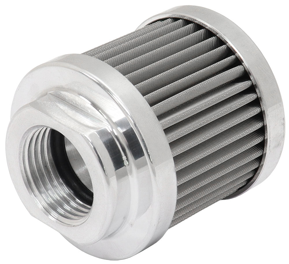 Aeroflow Stainless Steel Small Billet Breather -10AN Female, Polished Finish