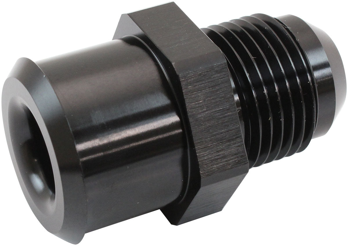 Aeroflow Push In Valve Cover Breather Adapter -10AN Connect AN fitting to Rocker Covers with a rubber grommet, Black Finish