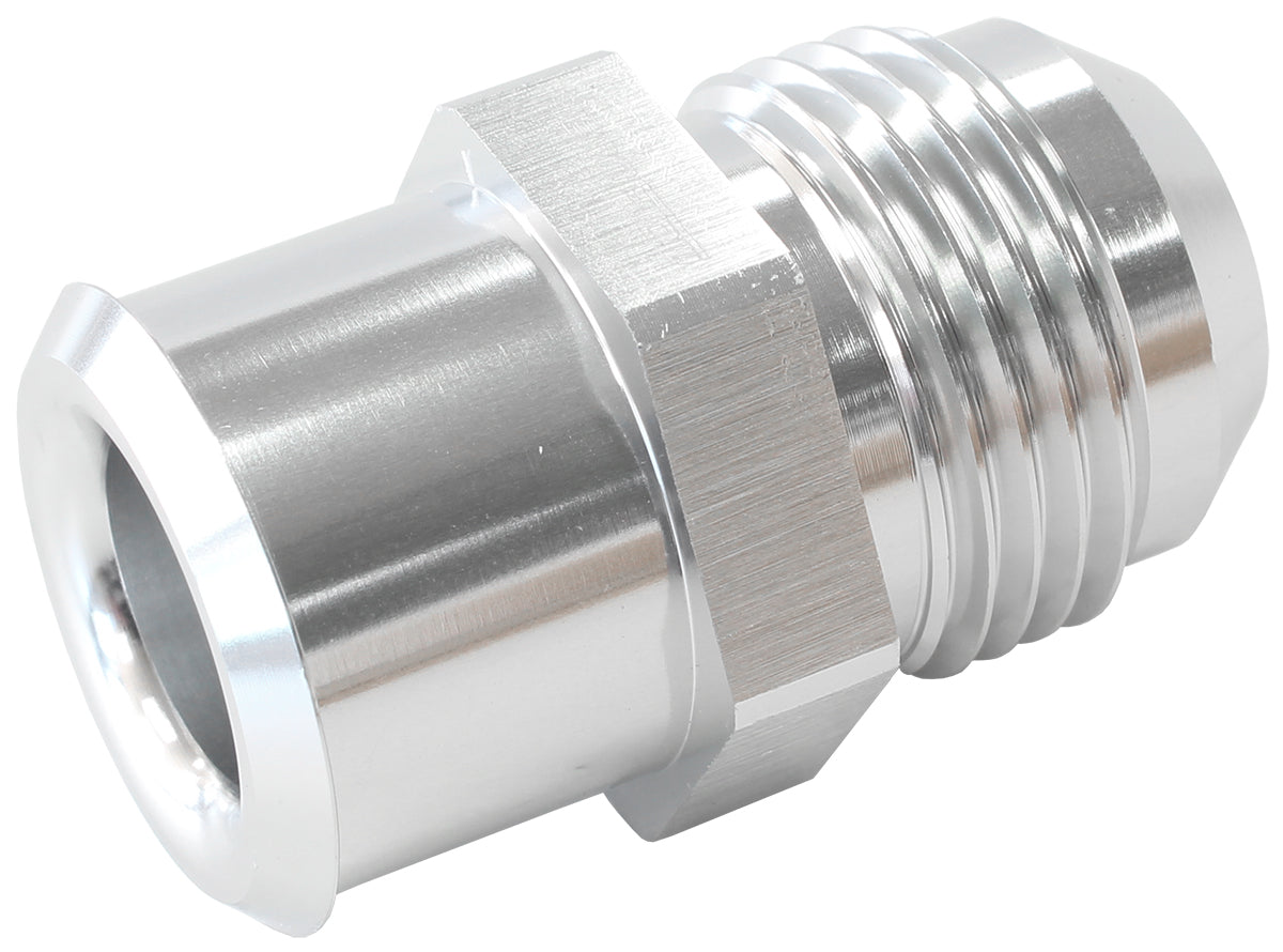 Aeroflow Push In Valve Cover Breather Adapter -12AN Connect AN fitting to Rocker Covers with a rubber grommet, Silver Finish