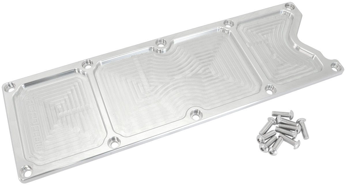Aeroflow GM LS1 Billet Valley Plate, Raw Finish Suit GM LS1 Series
