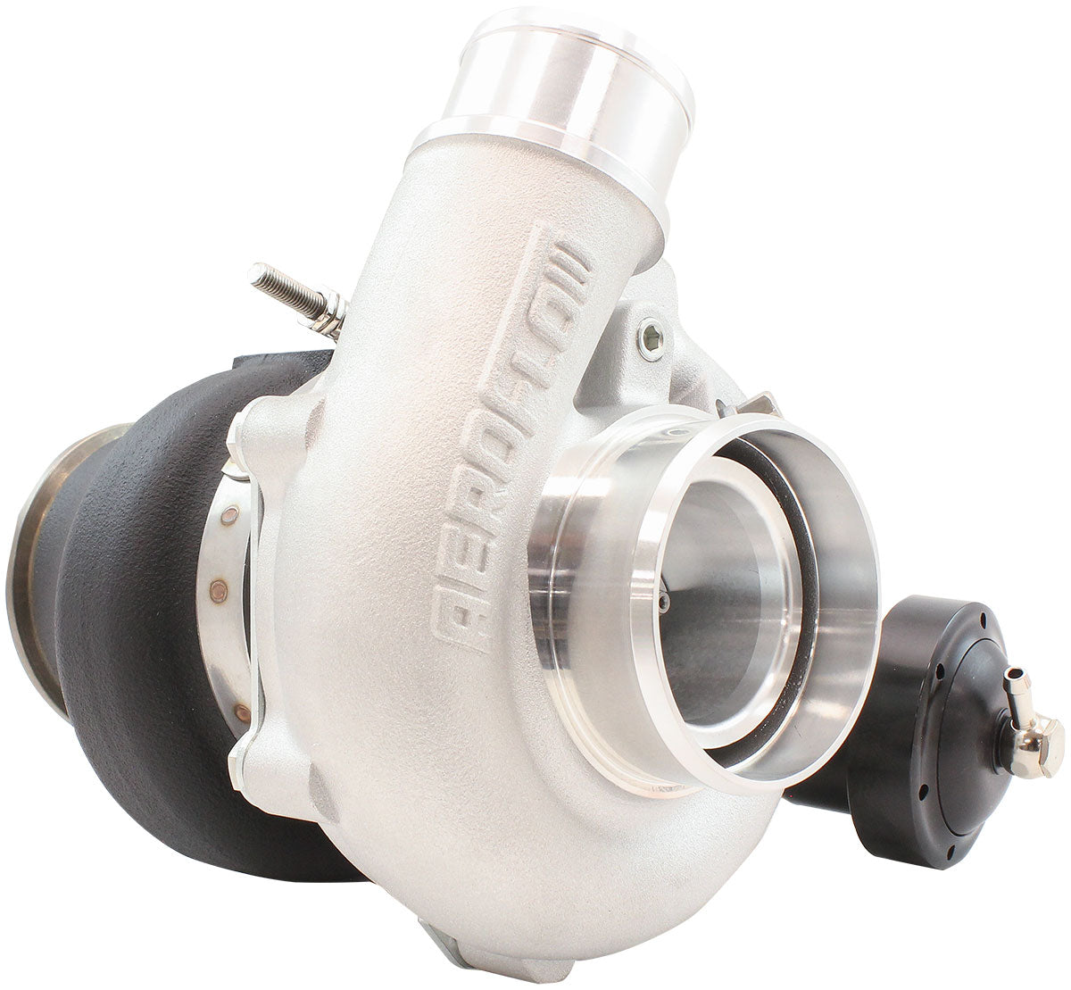 BOOSTED 4849 .72 Turbocharger 550HP, Natural Cast Finish Internal Wastegate, V-Band Inlet & Exhaust Flanges