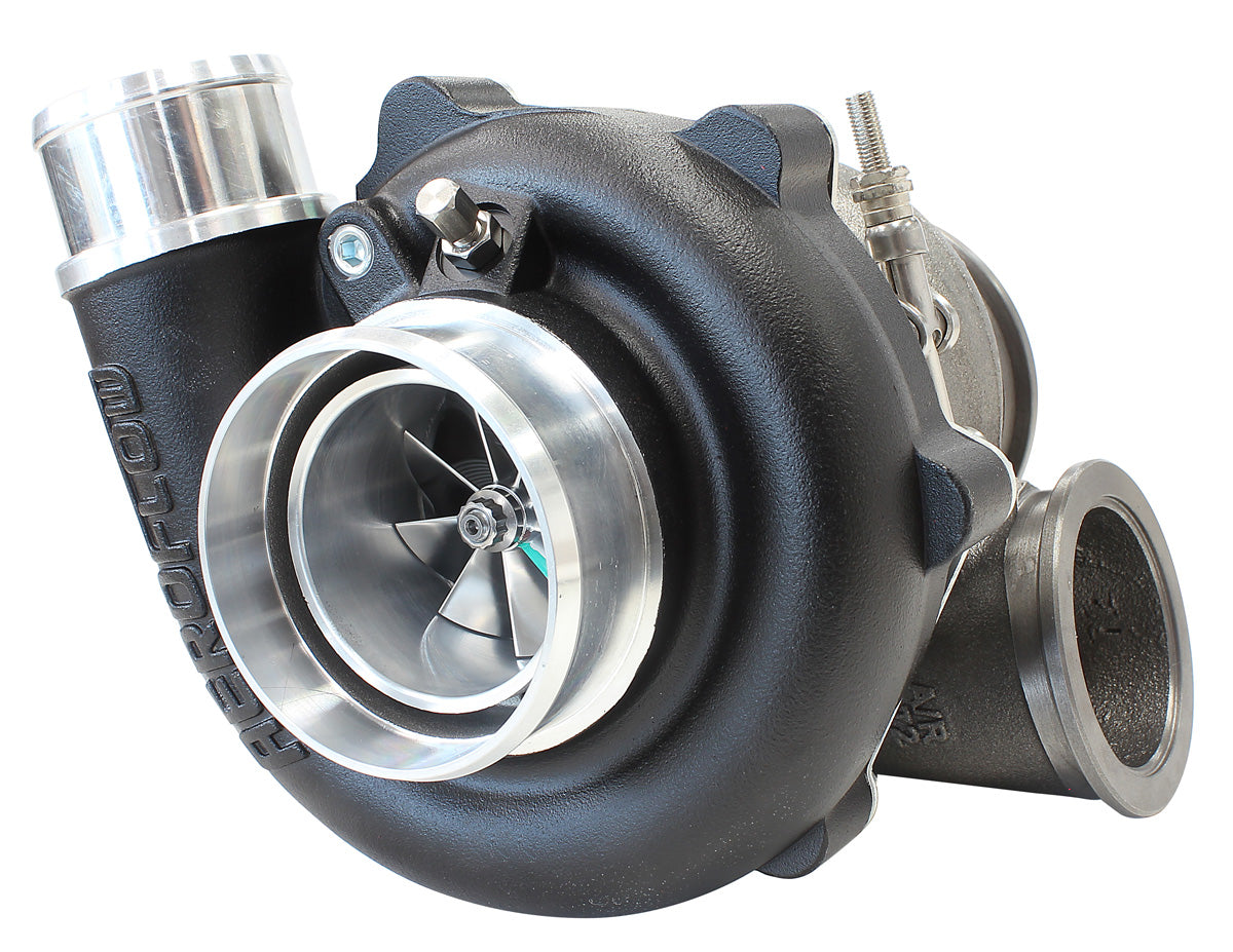 BOOSTED 5449 .72 Turbocharger 660HP, Hi Temp Black Finish External Wastegate, V-Band Inlet & Exhaust Flanges