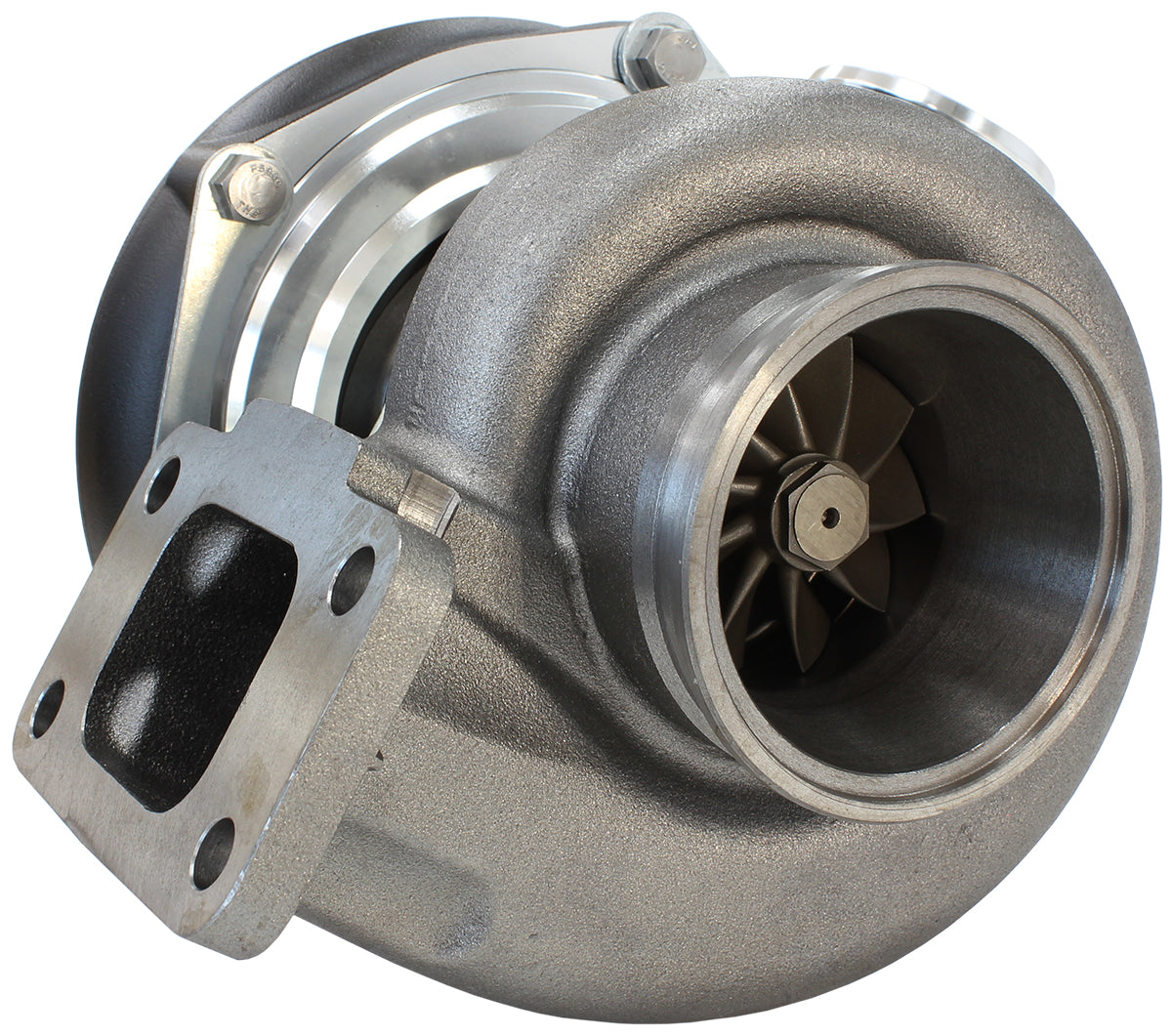 BOOSTED 6662 1.06 Turbocharger 900HP, Hi Temp Black Finish External Wastegate, T3 Inlet Flange, V-Band Exhaust Flange