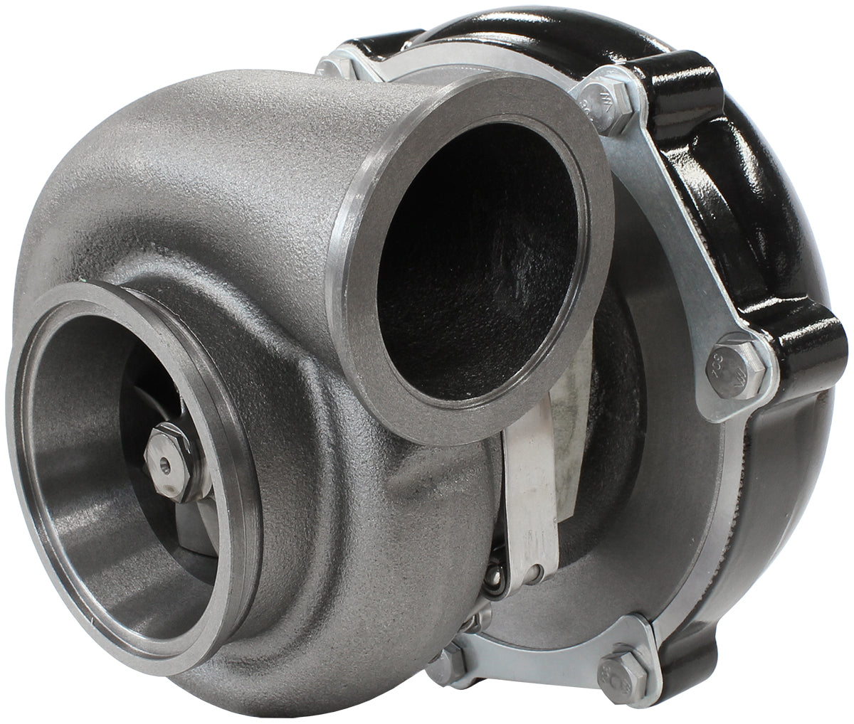 BOOSTED 6862 .83 Turbocharger 1050HP, Hi Temp Black Finish External Wastegate, V-Band Inlet & Exhaust Flanges