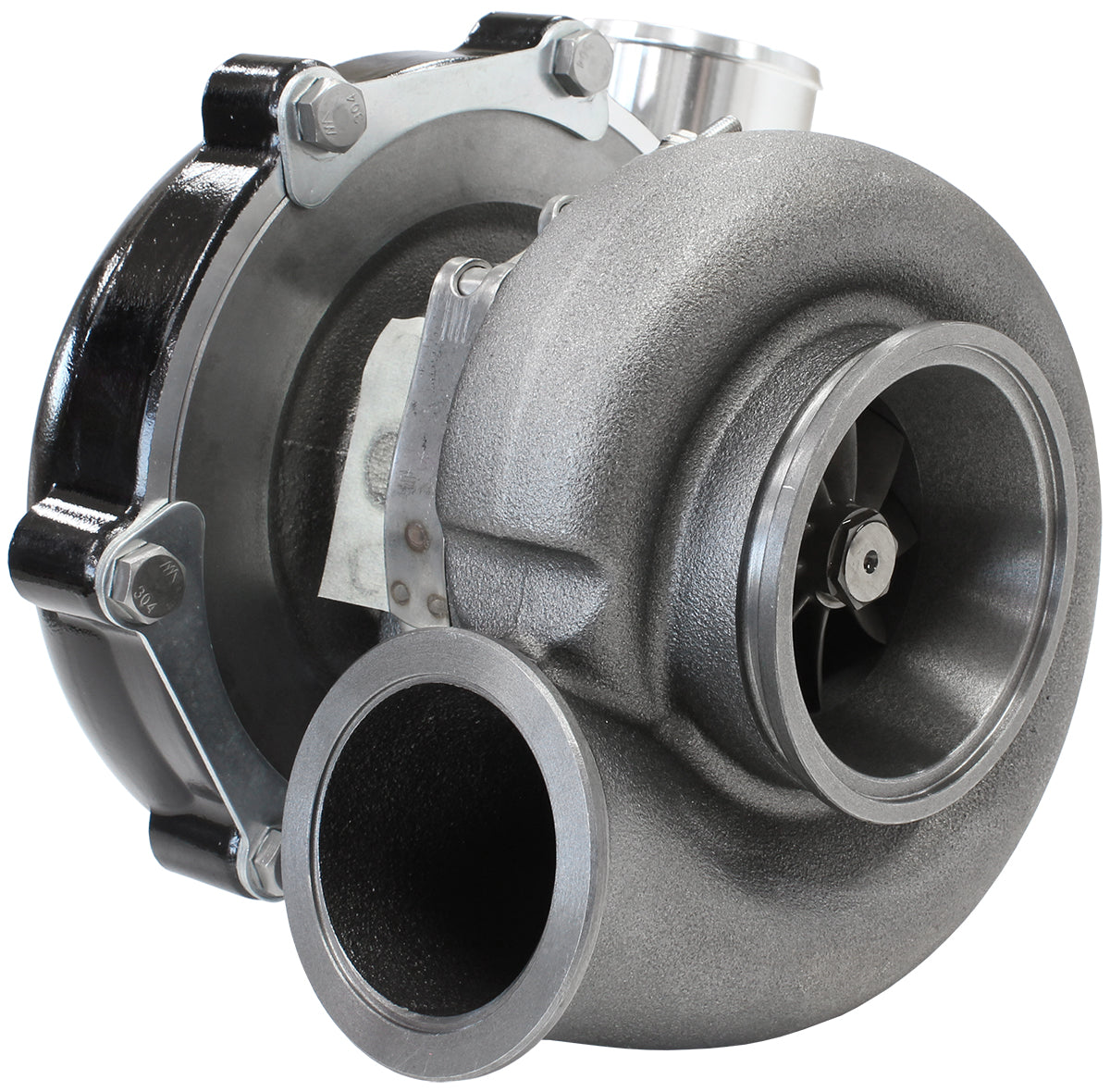 BOOSTED 6862 1.21 Turbocharger 1050HP, Hi Temp Black Finish External Wastegate, V-Band Inlet & Exhaust Flanges
