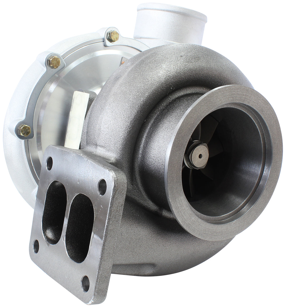 BOOSTED 7875 GEN 2 T4 1.25 Turbocharger 1050HP, Natural Cast Finish ExternalWastegate, T4 Inlet Flange, V-Band Exhaust Flange