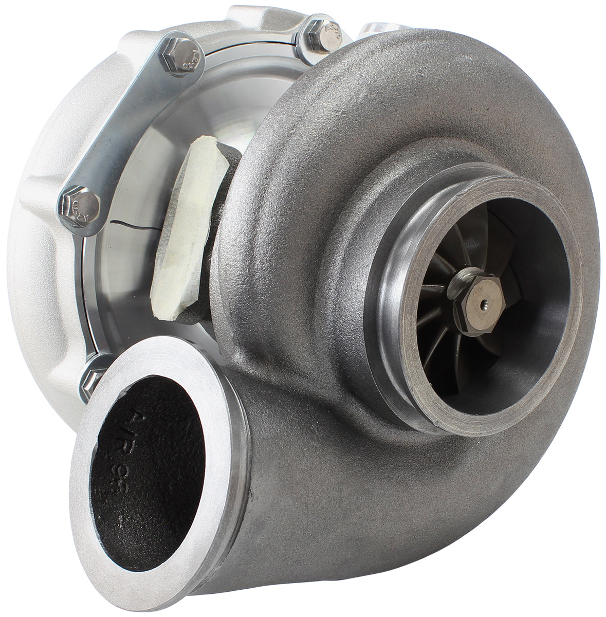 BOOSTED 7875 V-Band .96 Turbocharger 1050HP, Natural Cast Finish External Wastegate, V-Band Inlet & Exhaust Flanges