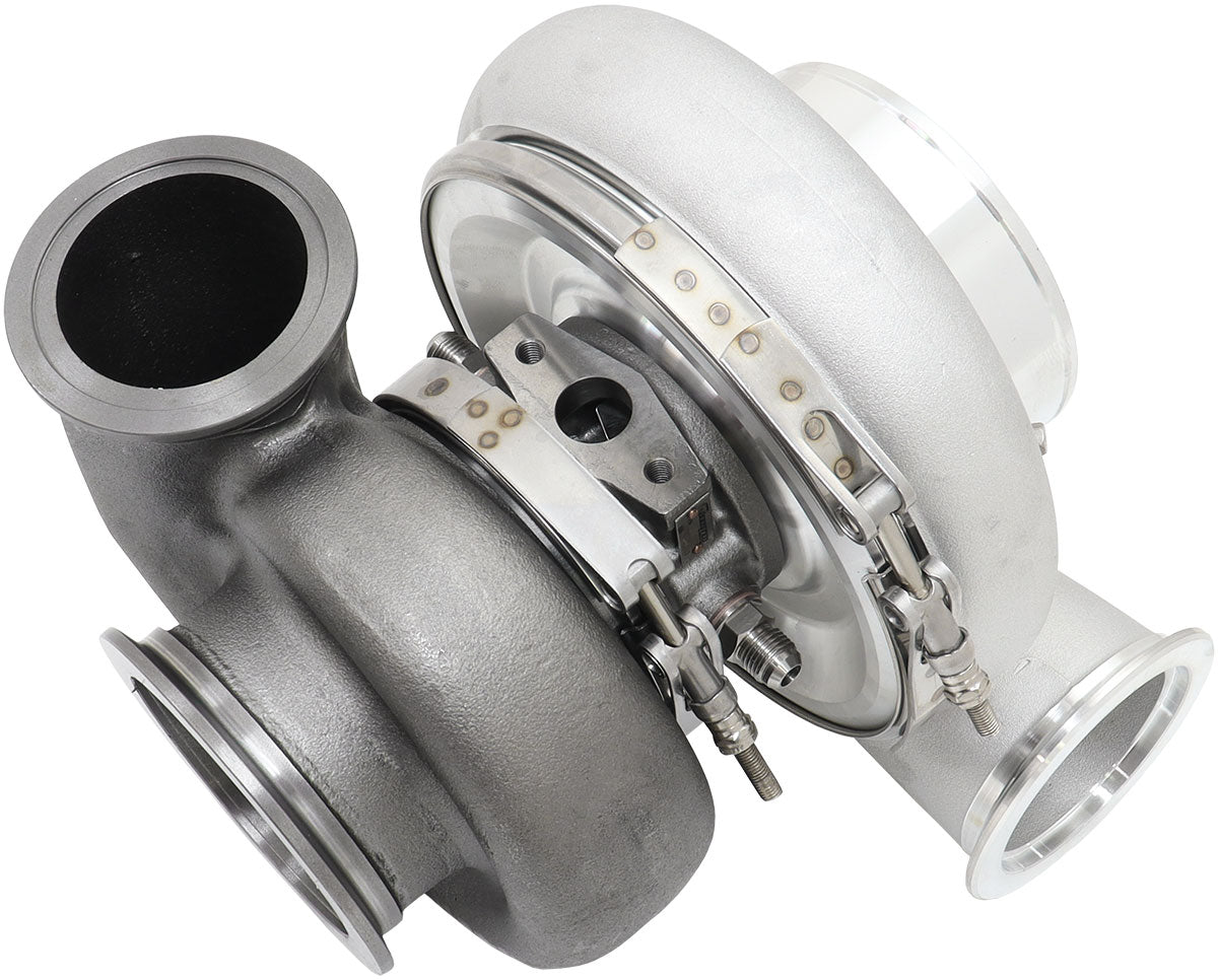 BOOSTED 6782 1.15 V-Band Turbocharger 1125HP, Natural Cast Finish External Wastegate, V-Band Inlet Flange, V-Band Exhaust Flange