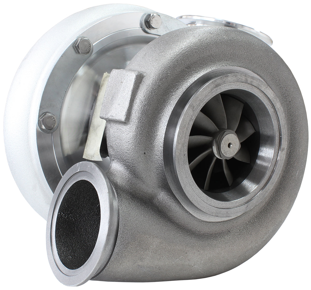 BOOSTED B7875 V-Band 1.01 Turbocharger 1150HP, Natural Cast Finish External Wastegate, V-Band Inlet & Exhaust Flanges
