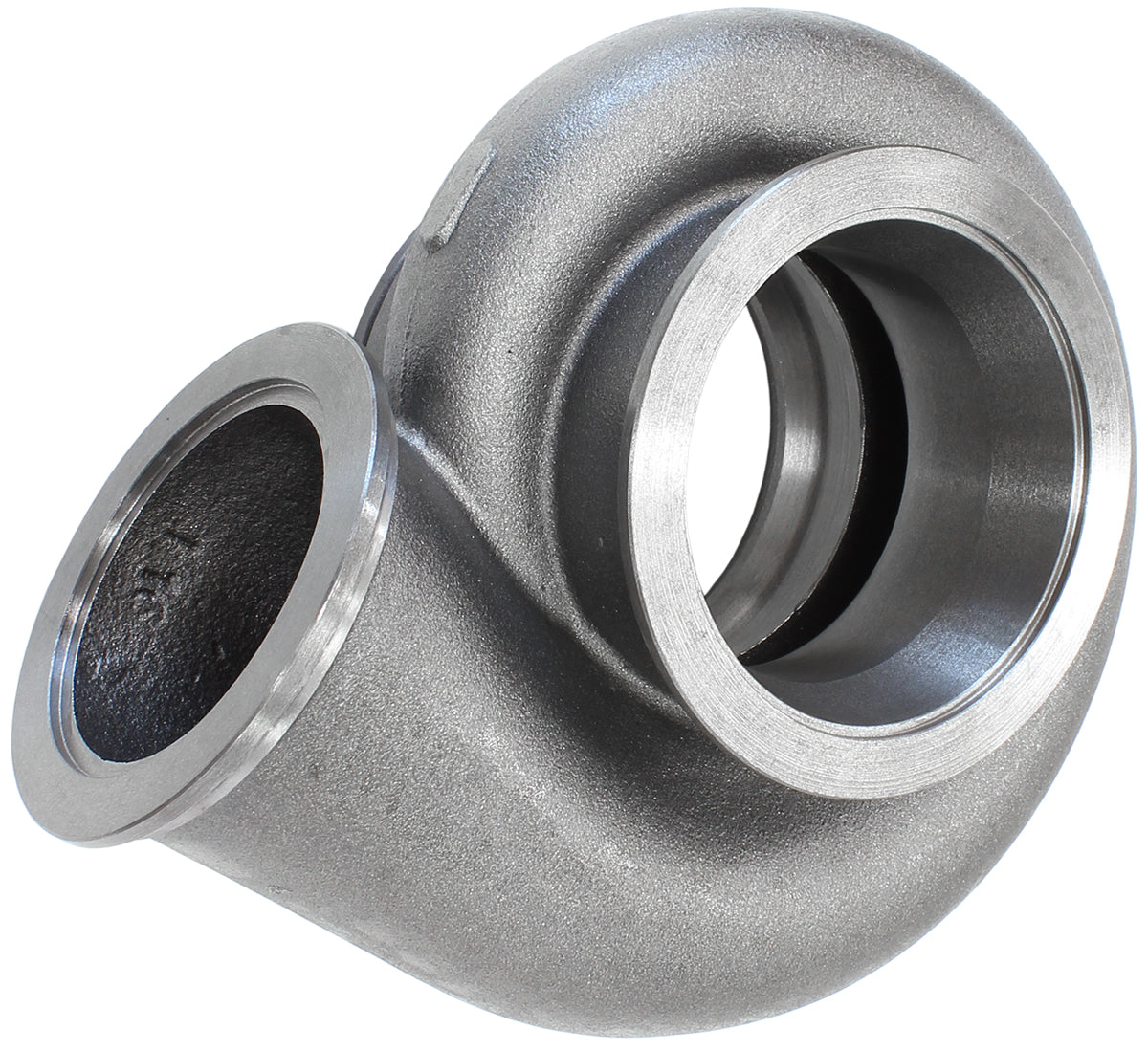 Boosted 1.16 A/R Dual V-Band Turbo Exhaust Housing, Suits Boosted 8077 Turbochargers Cast Iron Material