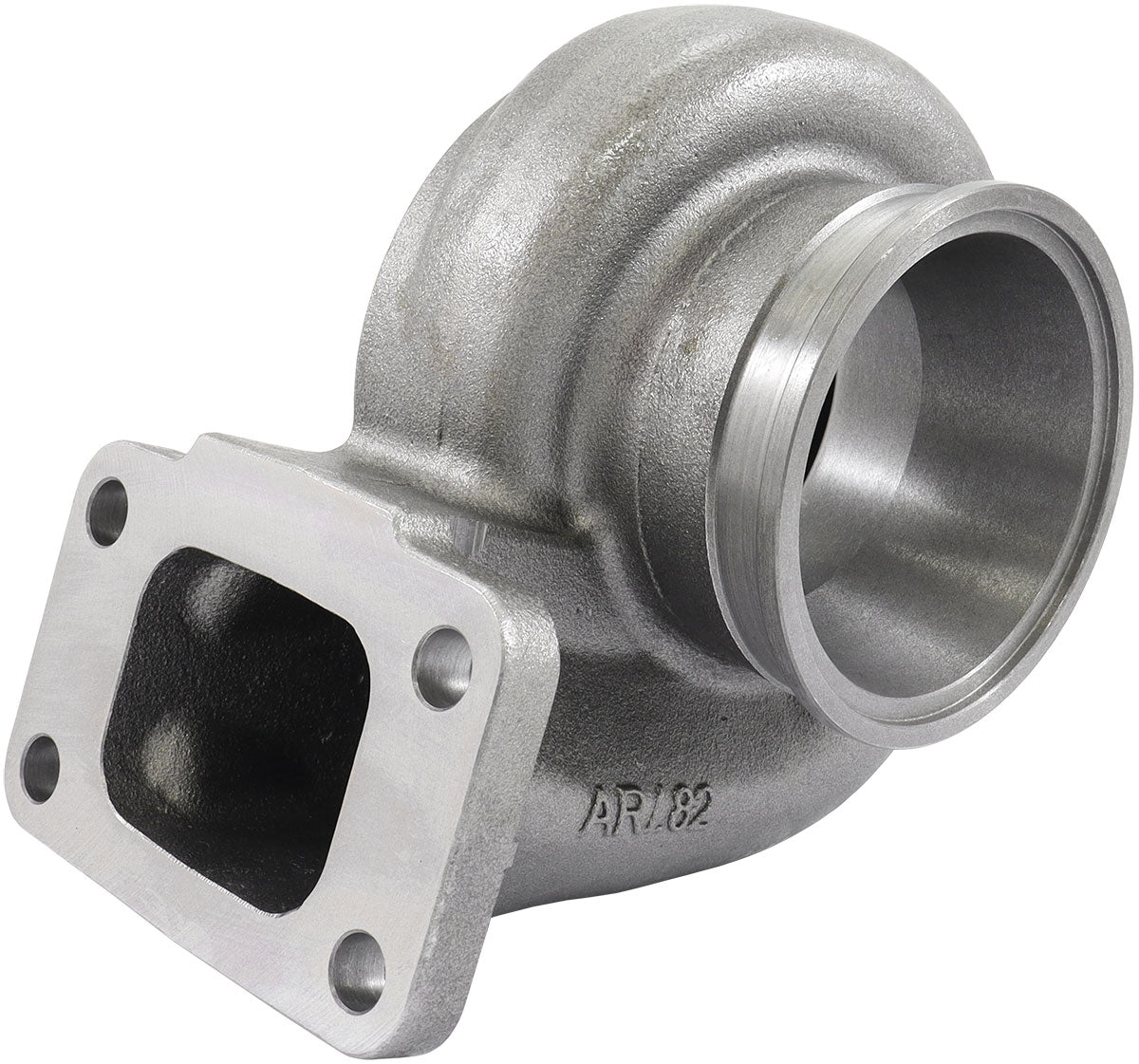 Boosted 0.82 A/R T3 Inlet & V-Band Outlet Turbo Exhaust Housing, Suits Boosted 5862 & amp; 6662 Turbochargers Cast Iron Material