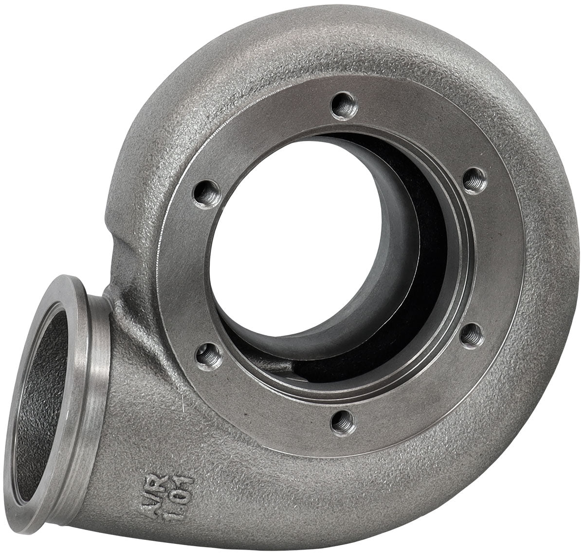 Boosted 1.01 A/R V-Band Inlet & V-Band Outlet Turbo Reverse Rotation Exhaust Housing, Suits Boosted 6762 Turbochargers Cast Iron Material
