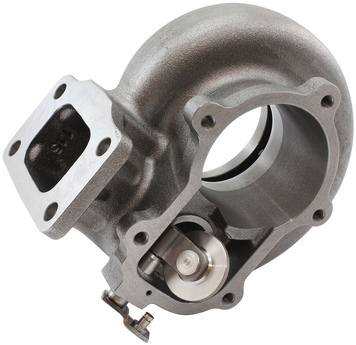 Boosted 1.15 A/R T3 Inlet & Ford 5 Bolt Outlet Turbo Exhaust Housing, Suits Boosted Ford XR6 6762 Turbochargers Cast Iron Material, Internal Wastegate