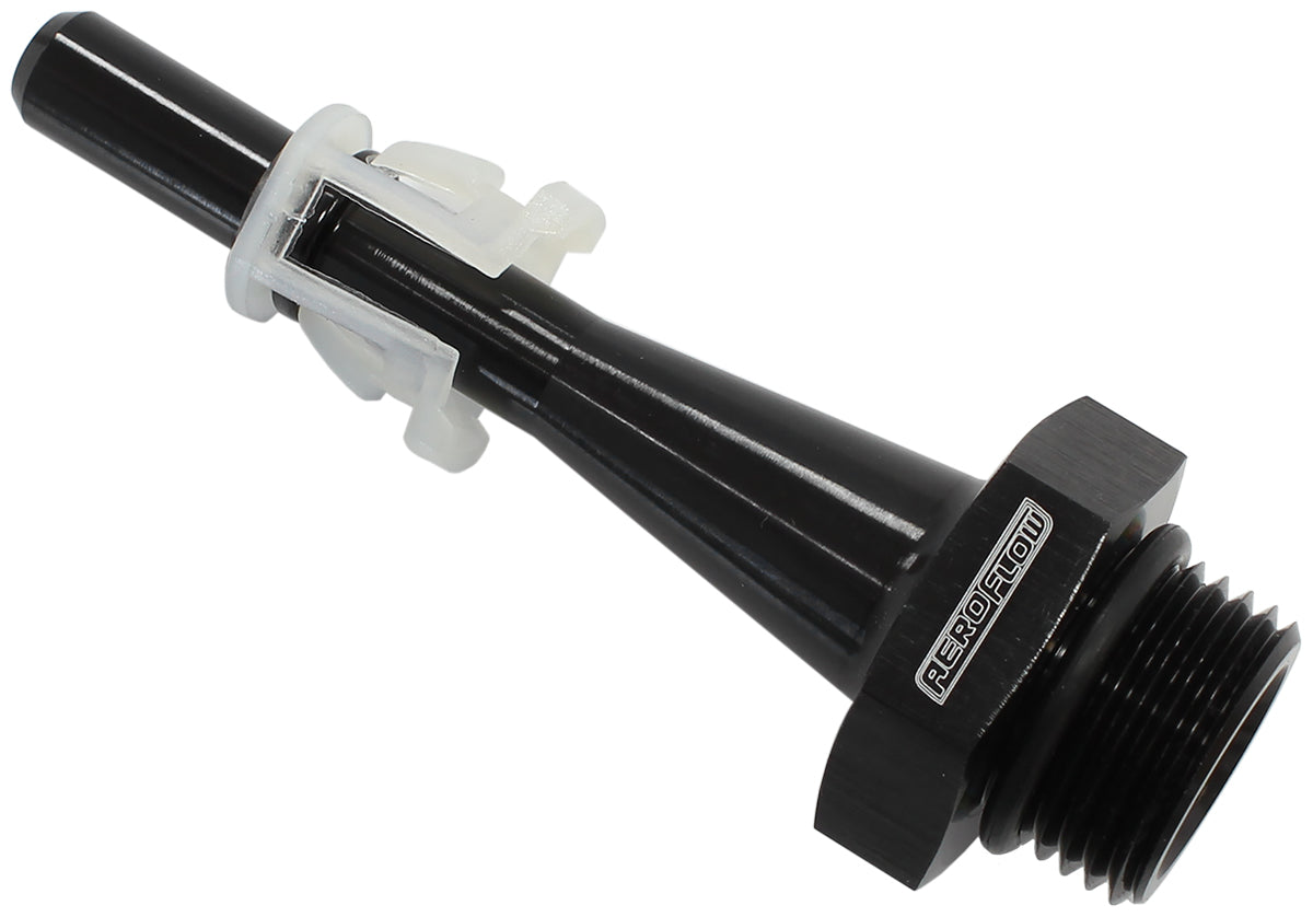 Honda EFI Fuel Rail Adapter, Black -8 ORB With 5/16" (7.95mm) EFI Quick Connect Fitting