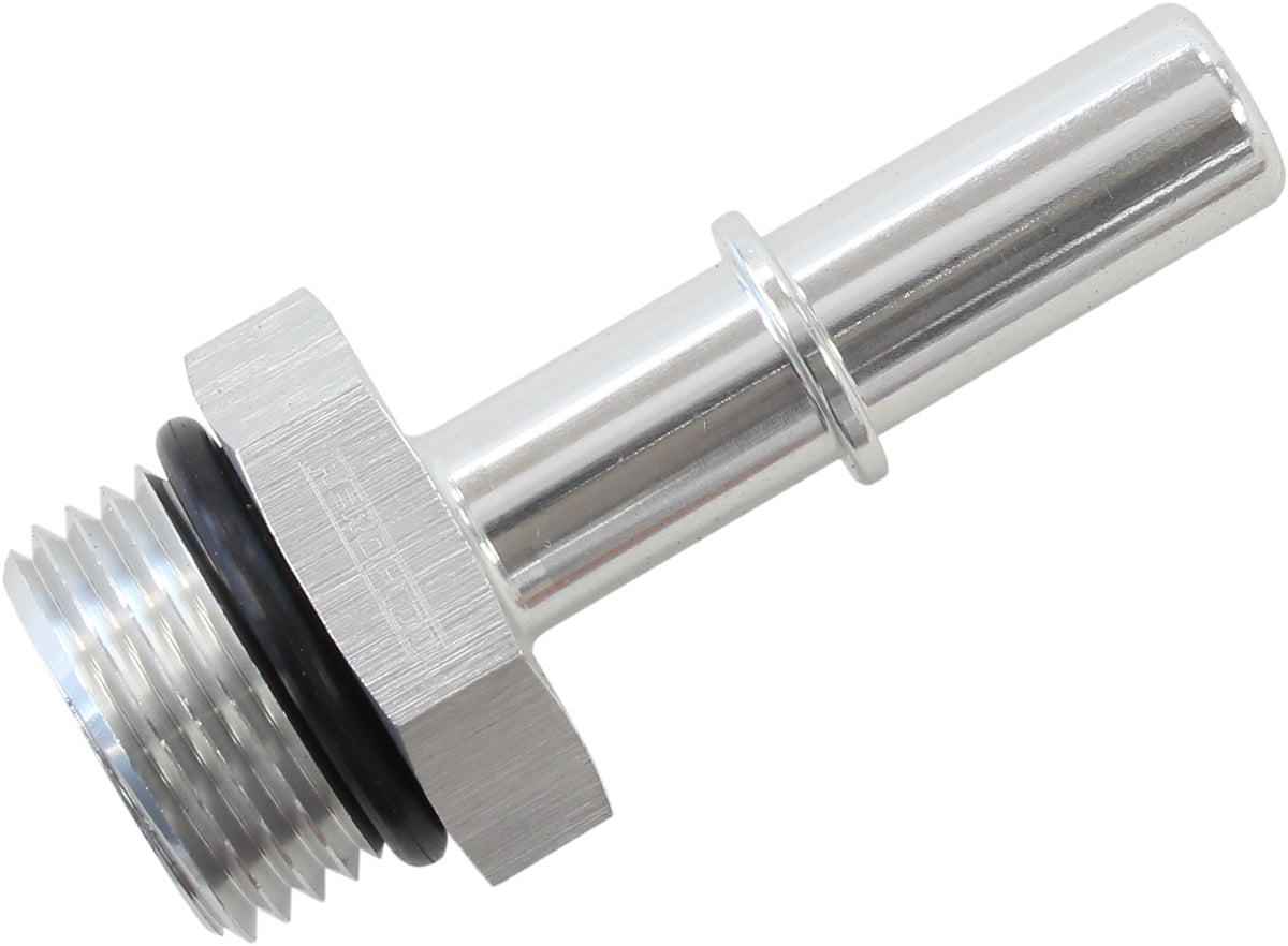 5/16" Push On EFIto -10 ORB Male Fitting Silver Finish