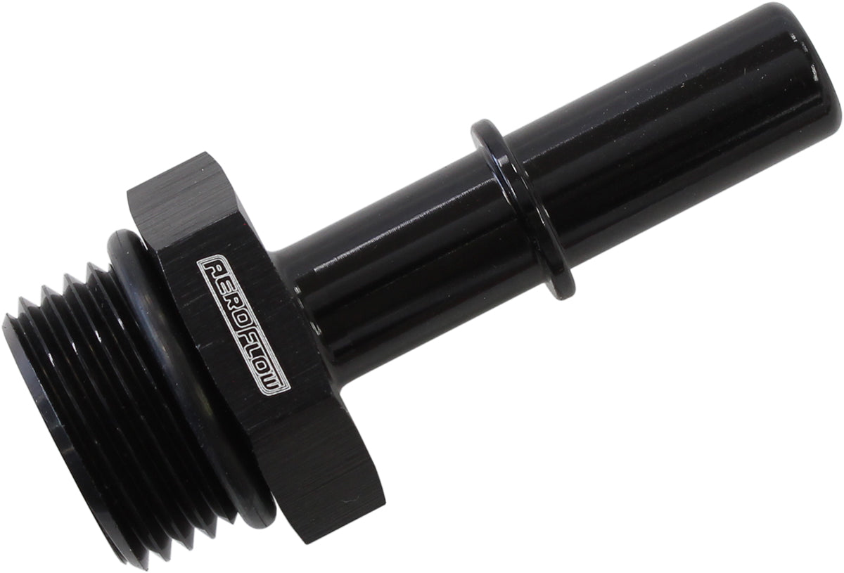 3/8" Push On EFI to -10 ORB Male Fitting Black Finish