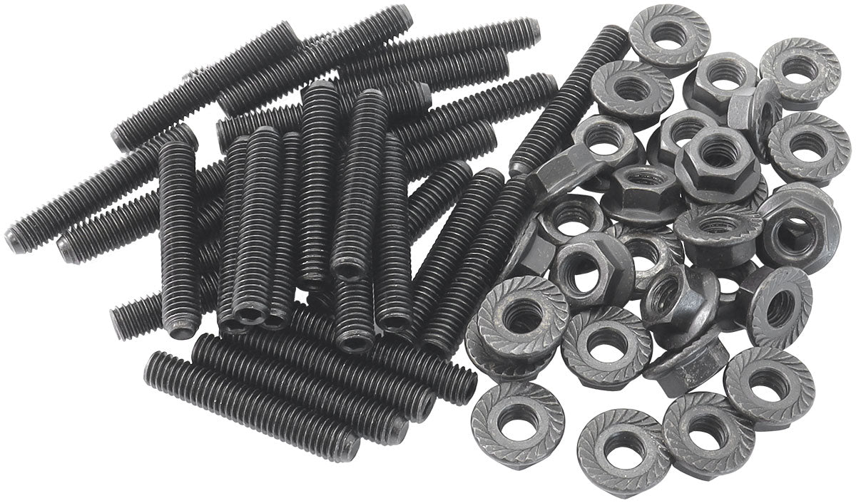Nissan RB Oil Pan Stud Kit M6 Steel Studs and Nuts, Pack of 30