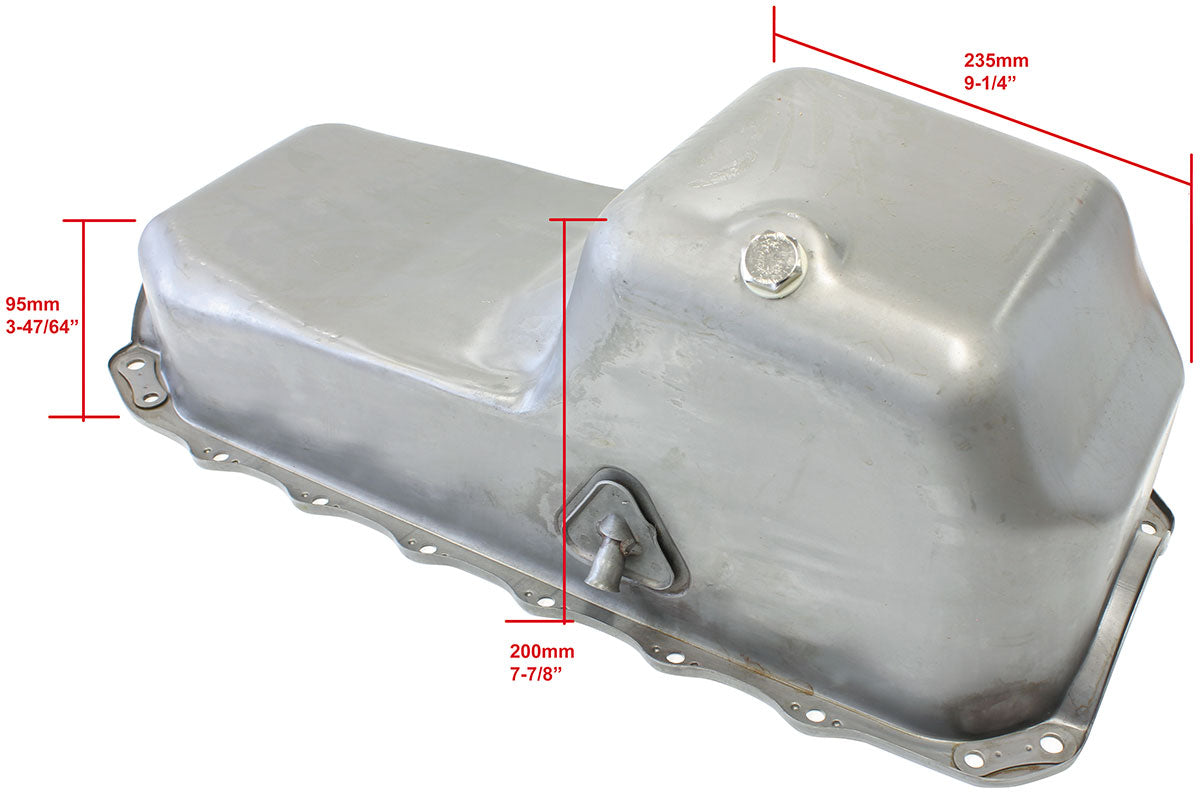 Holden Standard Replacement Oil Pan, Raw Finish Suit Holden HQ-WB & Torana LH-UC With Holden 253, 304, 308 with 5.0L Capacity