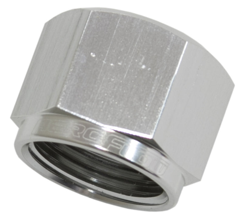 AN Flare Cap -20AN Silver Finish