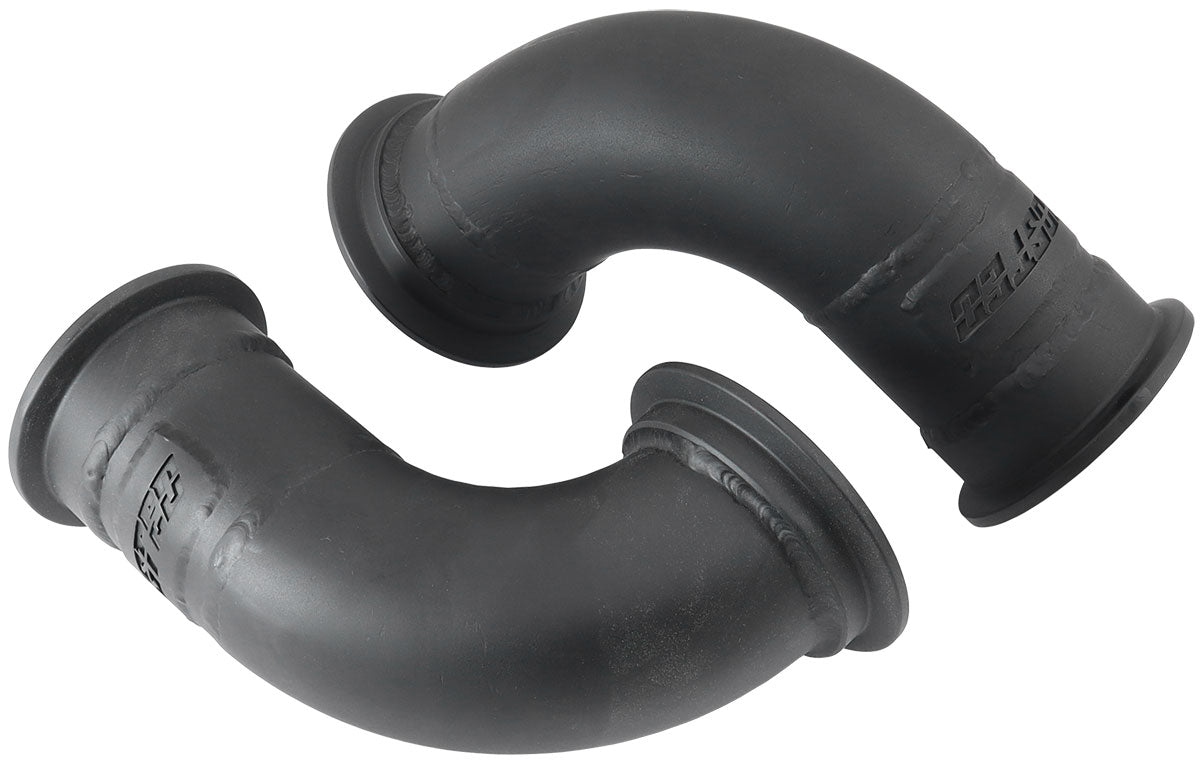 GM LS Twin Turbo Turn Up Adapter Manifolds 2.5" V-Bands and AF8080-1016 Flange, Sold As a Pair