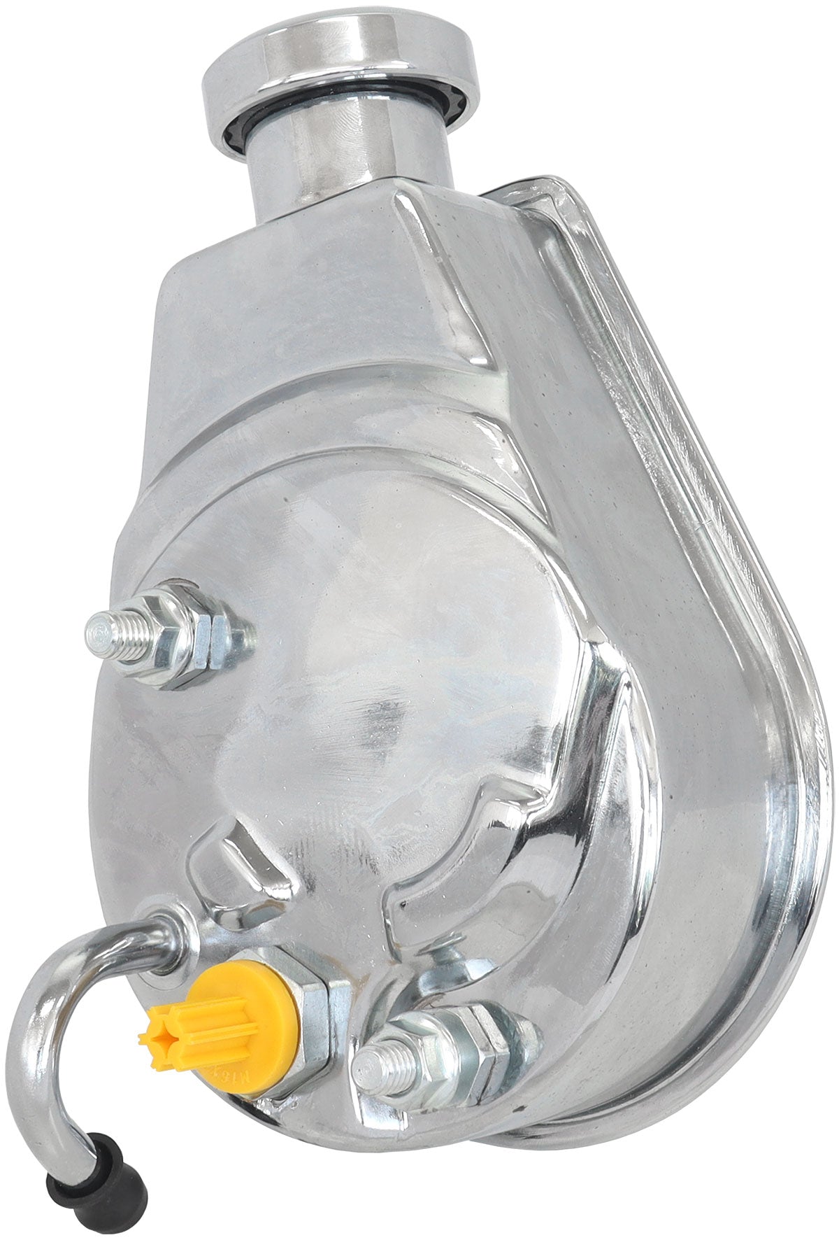 Saginaw Power SteeringPump - Chrome Finish GM Saginaw Pump with No Pulley