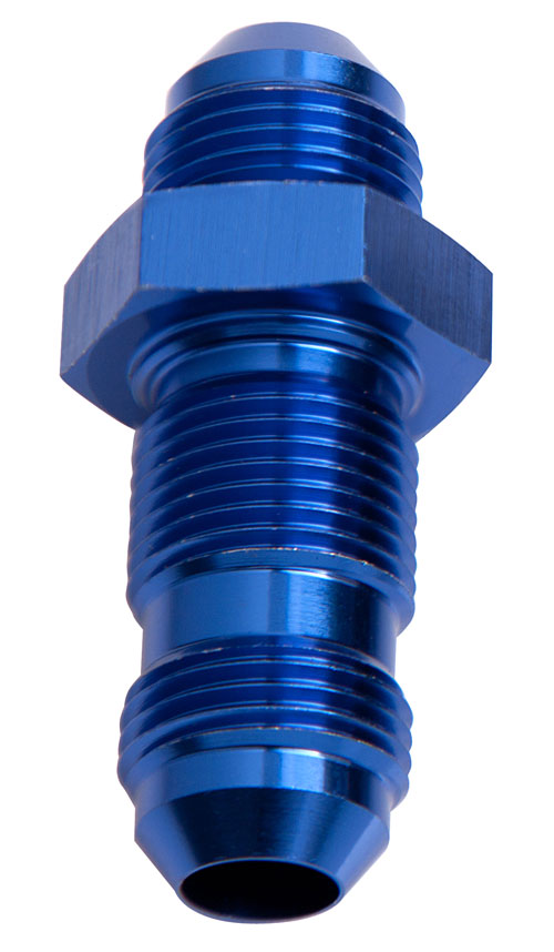 Straight AN Bulkhead -12AN Blue Finish