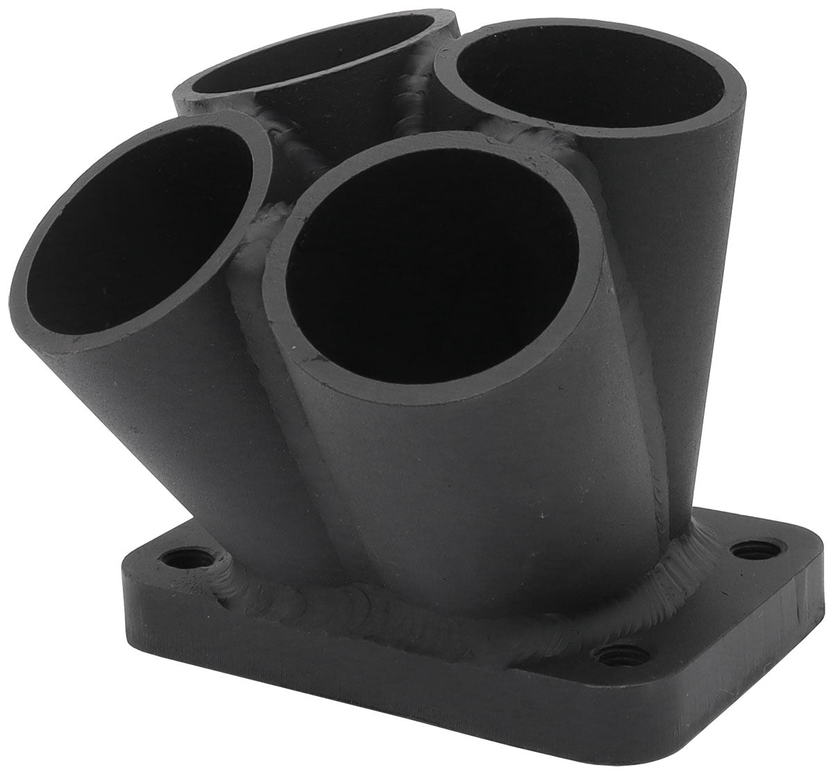 Aeroflow 4 into 1 Round Turbo Merge Collector with 1-1/2" Tube Size, T25/T28 Single Entry Flange No Wastegate Hole, Fabricated Collector