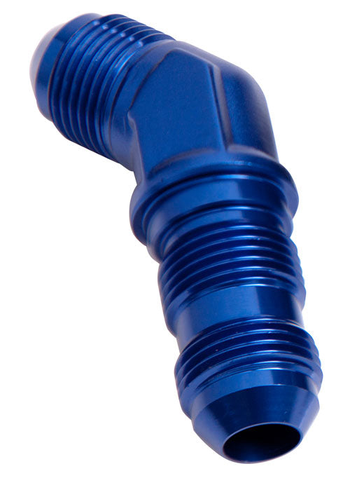45° AN Bulkhead -8AN Blue Finish