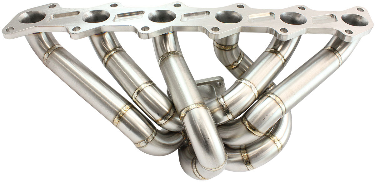 Boosted Ford Barra T3 Turbo Stainless Steel Manifold Suits High Mount GT30-GT35 Turbo, with 50mm External Wastegate Flange