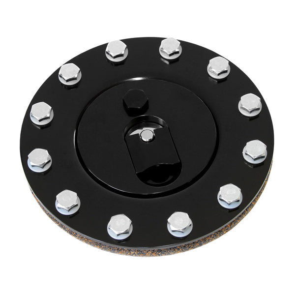 Billet Fuel Cell Cap Assembly (Black) Suits All Aeroflow Fuel Cells