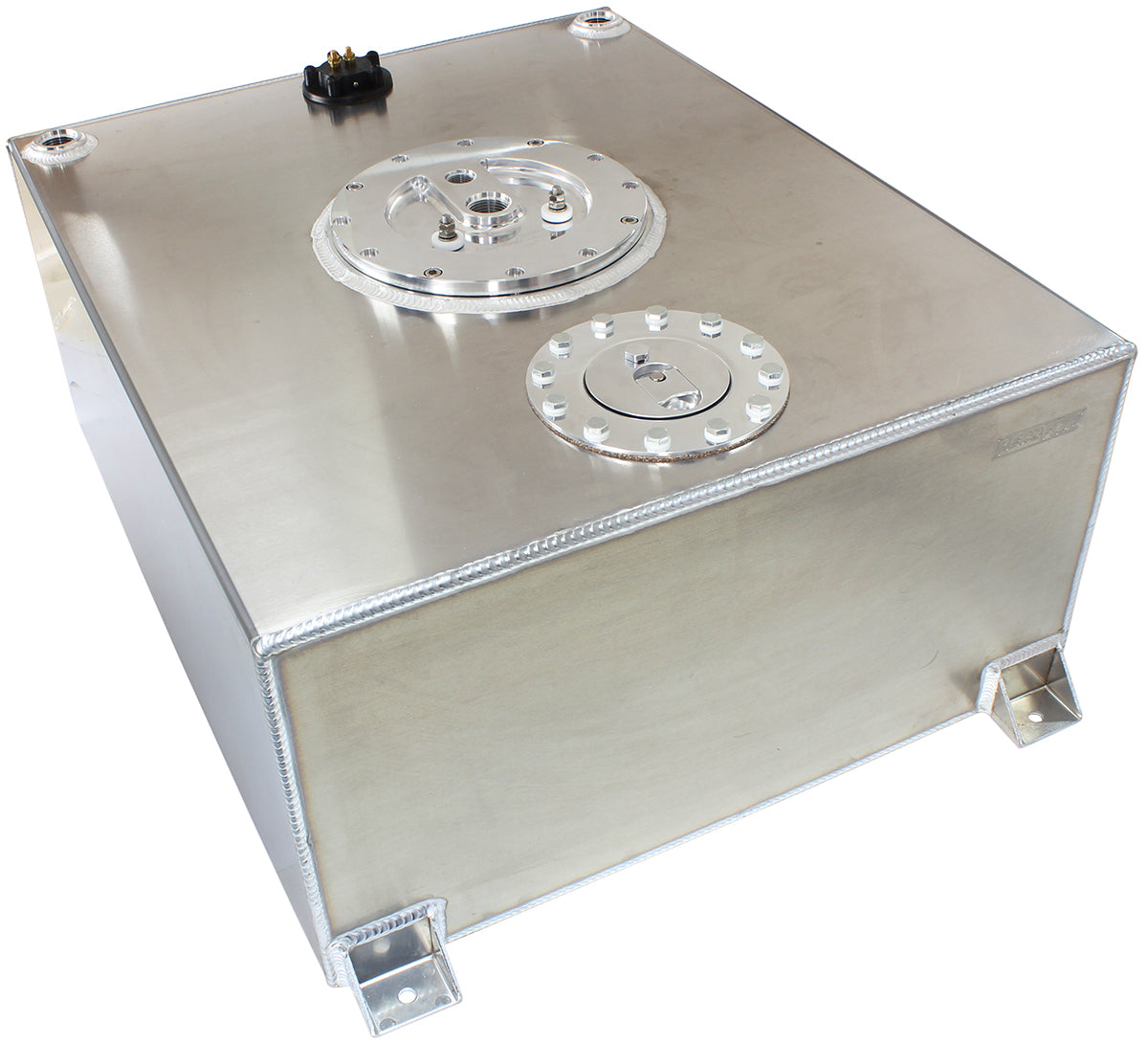Aluminium 76 Litre (20 Gal) Fuel Cell Flat Bottom Triple 40mm Pump Hanger & Fuel Sender 24-3/8" L x 20-1/16" W x 10-1/4"H (620mm L x 510mm W x 260mm H)