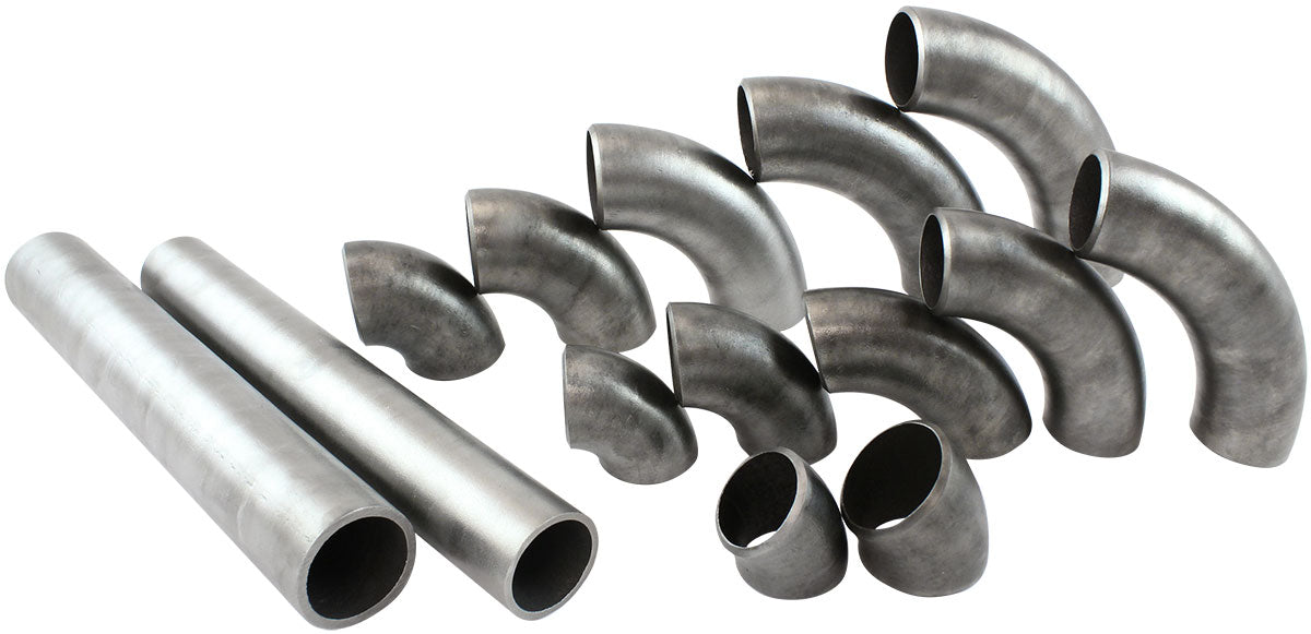 Boosted 1-5/8" (41mm) Steam Pipe Tube, 45 Degree Bend, 1.5D Radius 1/8" Wall Thickness, Carbon Steel Material